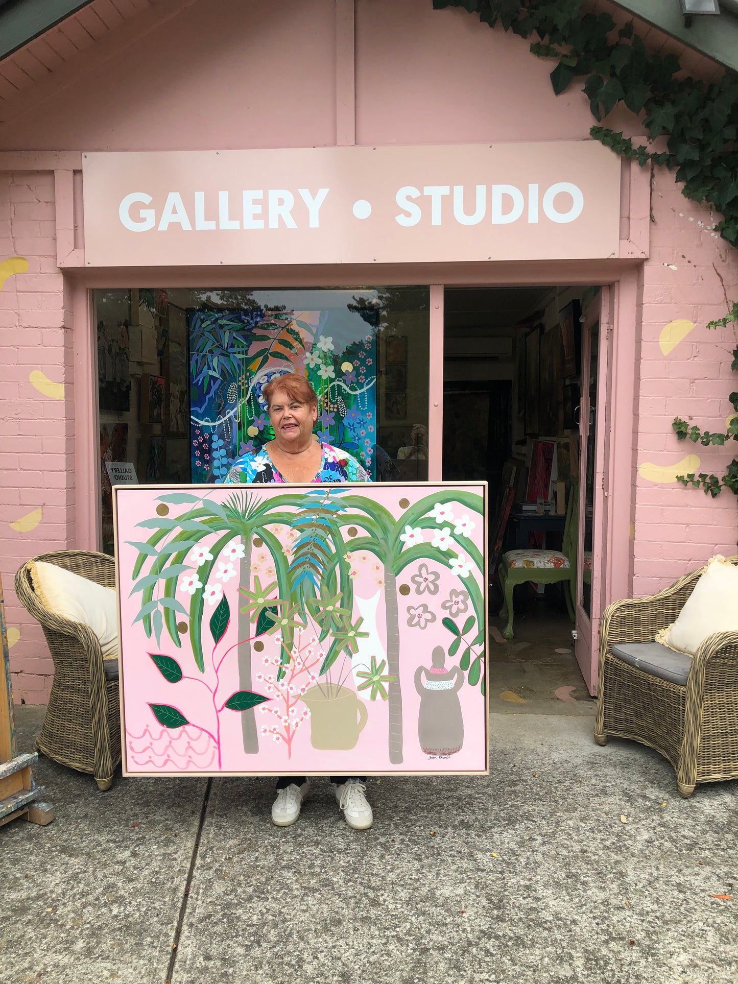 A Touch of Paradise - Original Acrylic Painting by Joan Blond