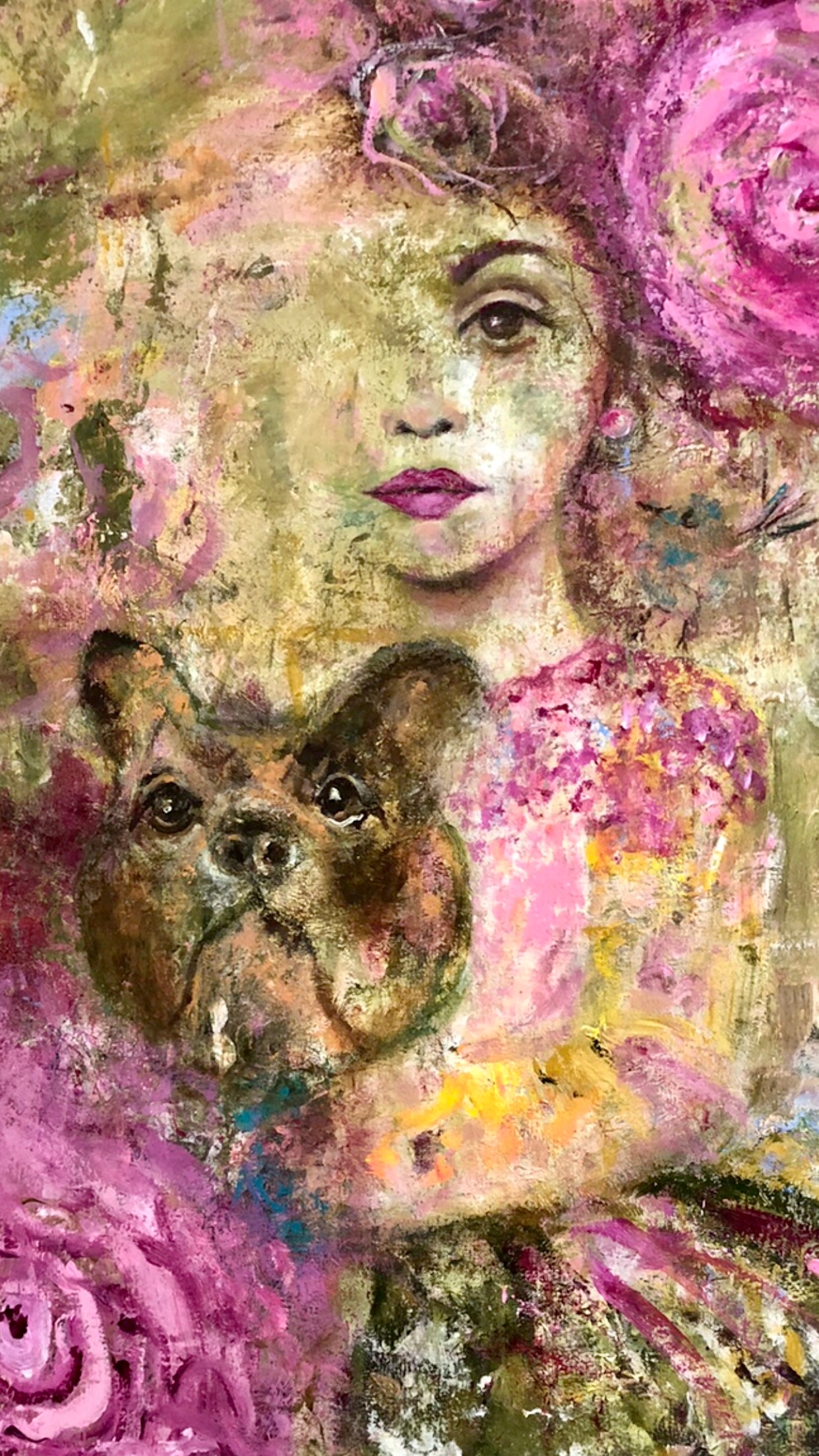 Marie Antoinette - Original Acrylic Painting by Cherie Brown