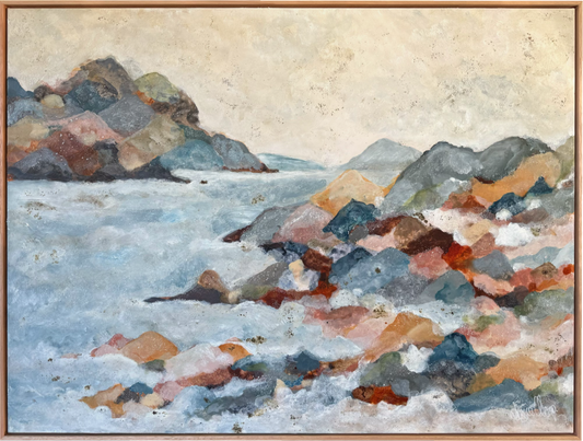 Lizzie Alsop - Coastal Mist | Large Original Australian Coastal Landscape Painting