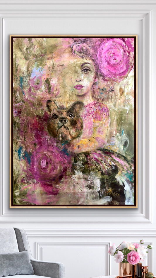 Marie Antoinette - Original Acrylic Painting by Cherie Brown