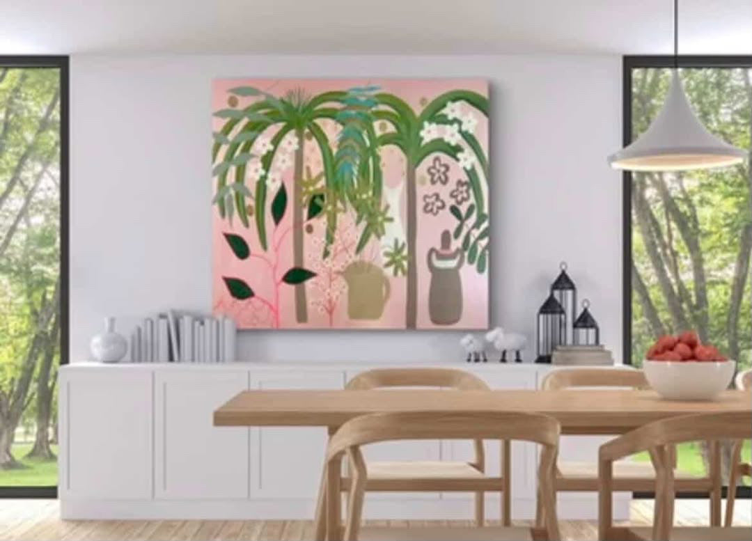 A Touch of Paradise - Original Acrylic Painting by Joan Blond