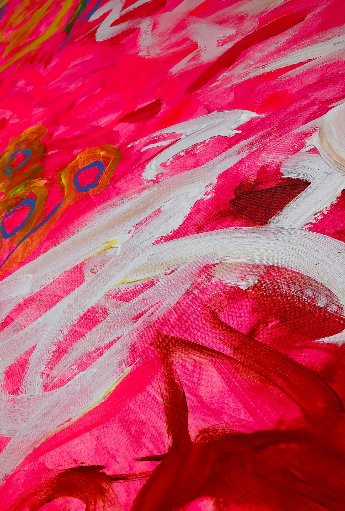 Was it the Sugar in the Pavlova? - Original Textured Acrylic by Joan Blond