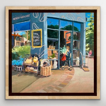 Debbie Mourtzios- Everything Glistens at the Florist on a Sunny Day (Healesville Florist)