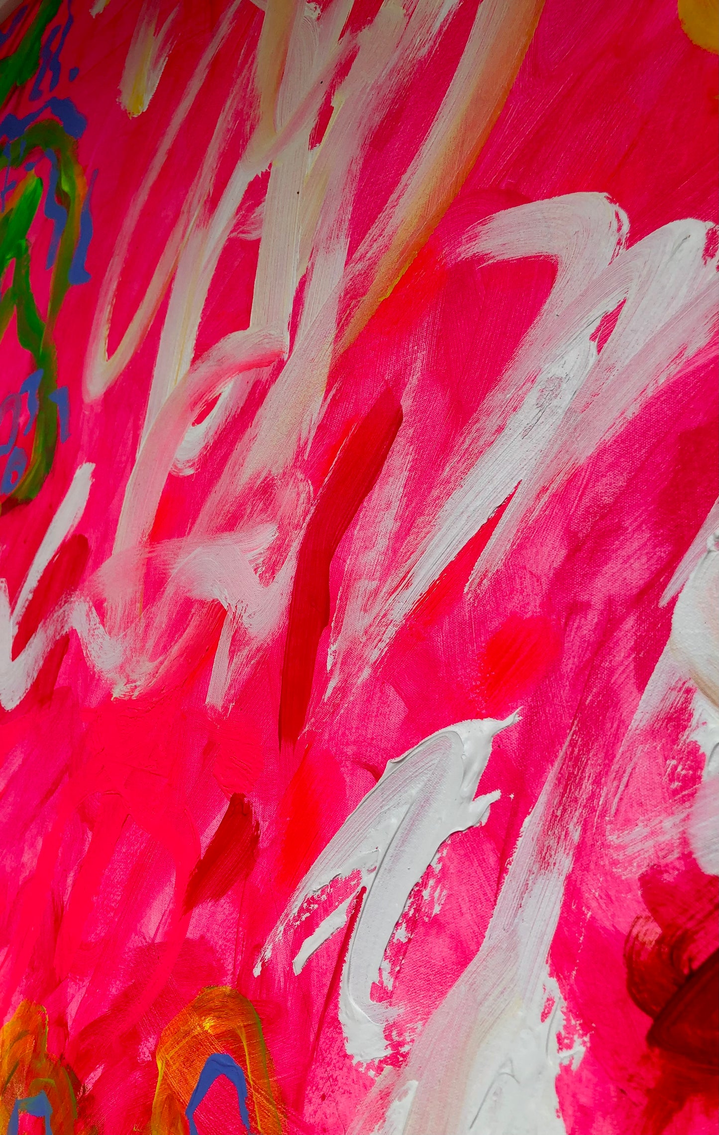 Was it the Sugar in the Pavlova? - Original Textured Acrylic by Joan Blond