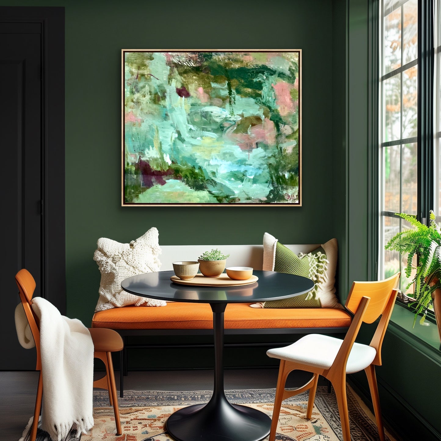 Deep Frost — Original Abstract Landscape Painting by Cherie Brown