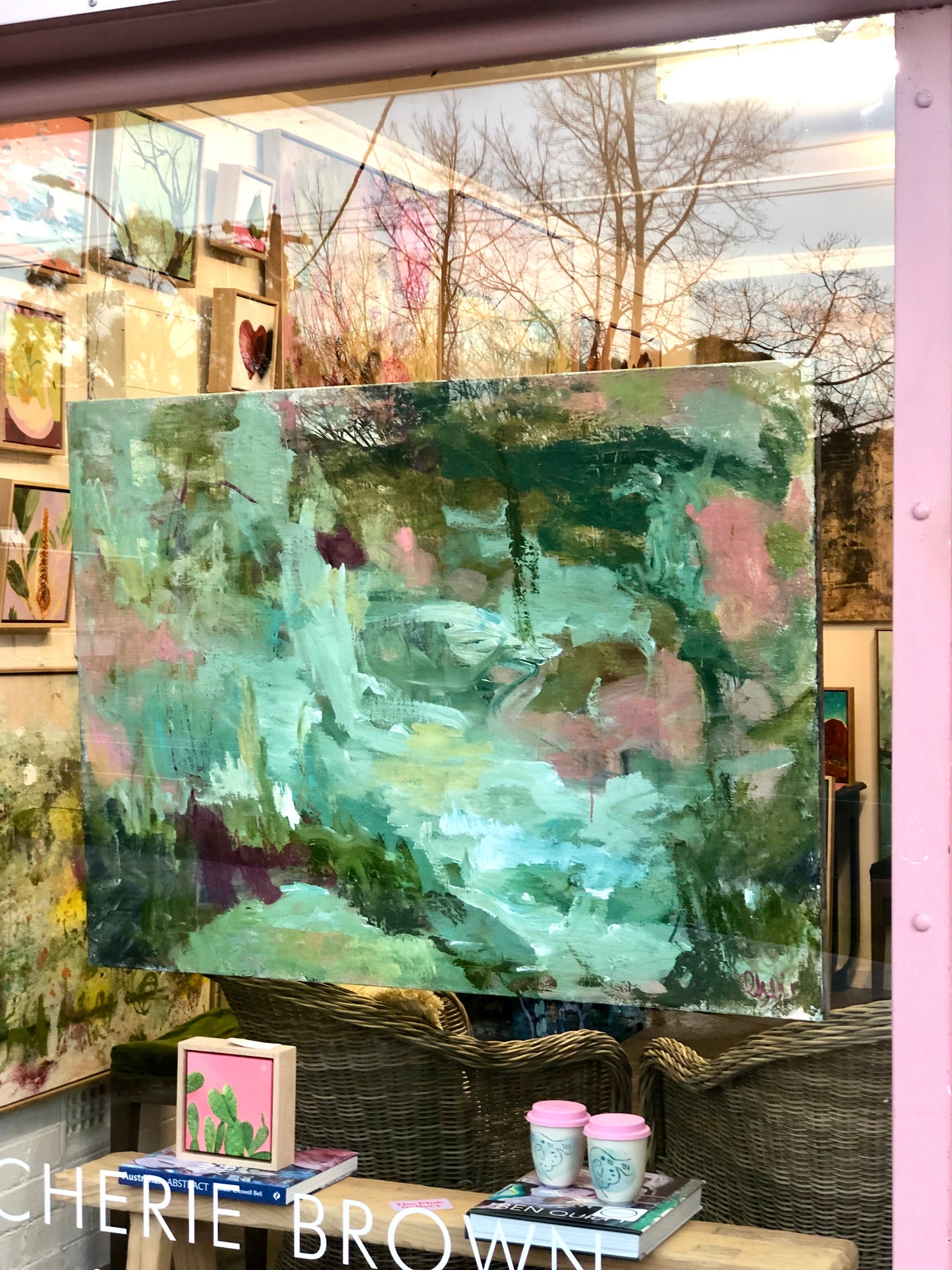 Deep Frost — Original Abstract Landscape Painting by Cherie Brown