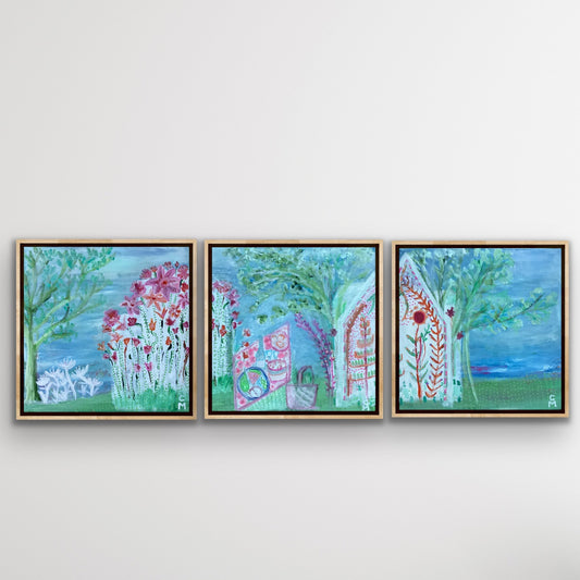 Carmen Mazzarotta - Triptych - Love, Art and Picnics with you